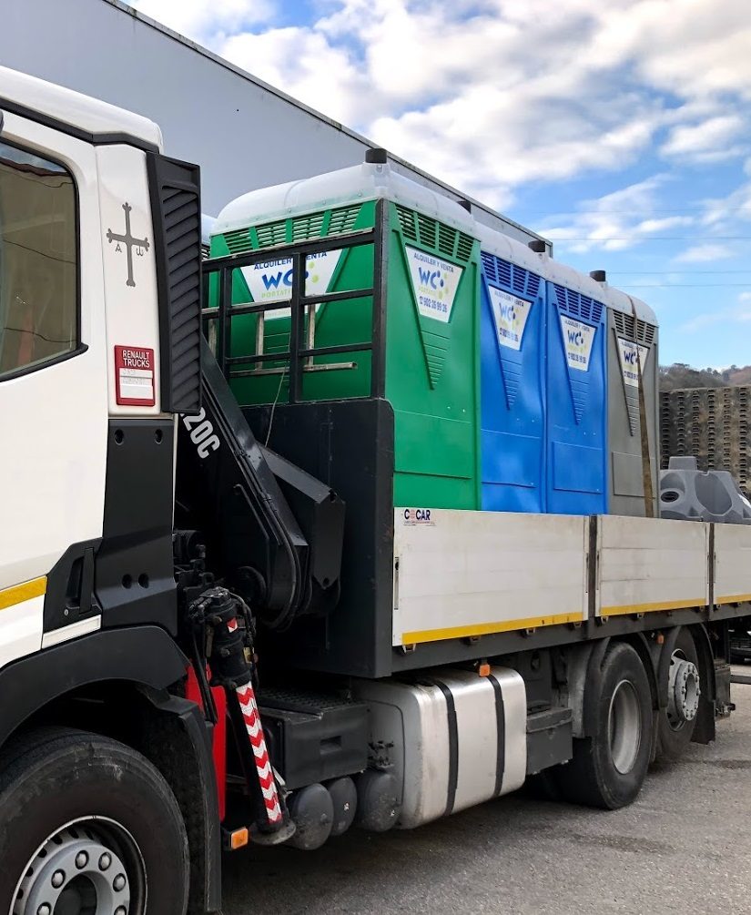 Camión de transporte y entrega